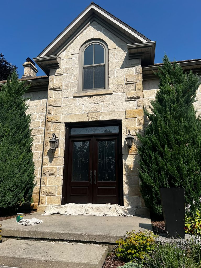 Wood Door Staining and Sealing